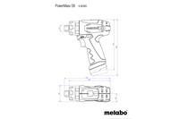 Аккумуляторная ударная дрель Metabo PowerMaxx SB Basic Пластиковый кофр (600385950)