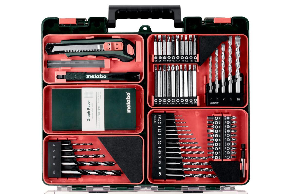 Аккумуляторная ударная дрель Metabo PowerMaxx SB 12 Set Пластиковый кофр (601076870)