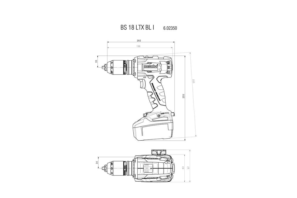 Аккумуляторная дрель-шуруповерт Metabo BS 18 LTX BL I metaBOX 145 L (602350840)
