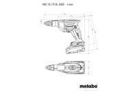 Аккумуляторный шуруповерт для гипсокартона Metabo HBS 18 LTX BL 3000 metaBOX 145 L (620062540)