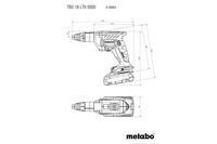 Аккумуляторный шуруповерт для гипсокартона Metabo TBS 18 LTX BL 5000 metaBOX 145 L (620063840)