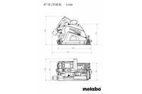 Аккумуляторная ручная дисковая пила Metabo Set KT 18 LTX 66 BL metaBOX 340 (691172810)
