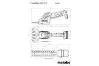 Аккумуляторные кустовые и газонные ножницы Metabo Set PowerMaxx SGS 12 Q Картонная коробка (691193000)