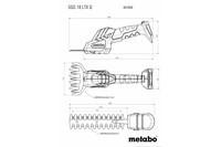Аккумуляторные кустовые и газонные ножницы Metabo SGS 18 LTX Q metaBOX 145 L (601609840)