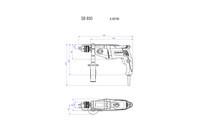 Ударная дрель Metabo SB 850-2 Картонная коробка (600780000)
