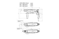 Комбинированный перфоратор Metabo KHE 2860 Quick Пластиковый кофр (600878570)