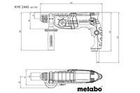 Комбинированный перфоратор Metabo KHE 2445 Пластиковый кофр (601709500)
