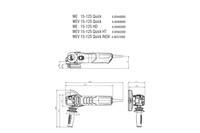Болгарка Metabo WEV 15-125 Quick metaBOX 165 L (600468500)