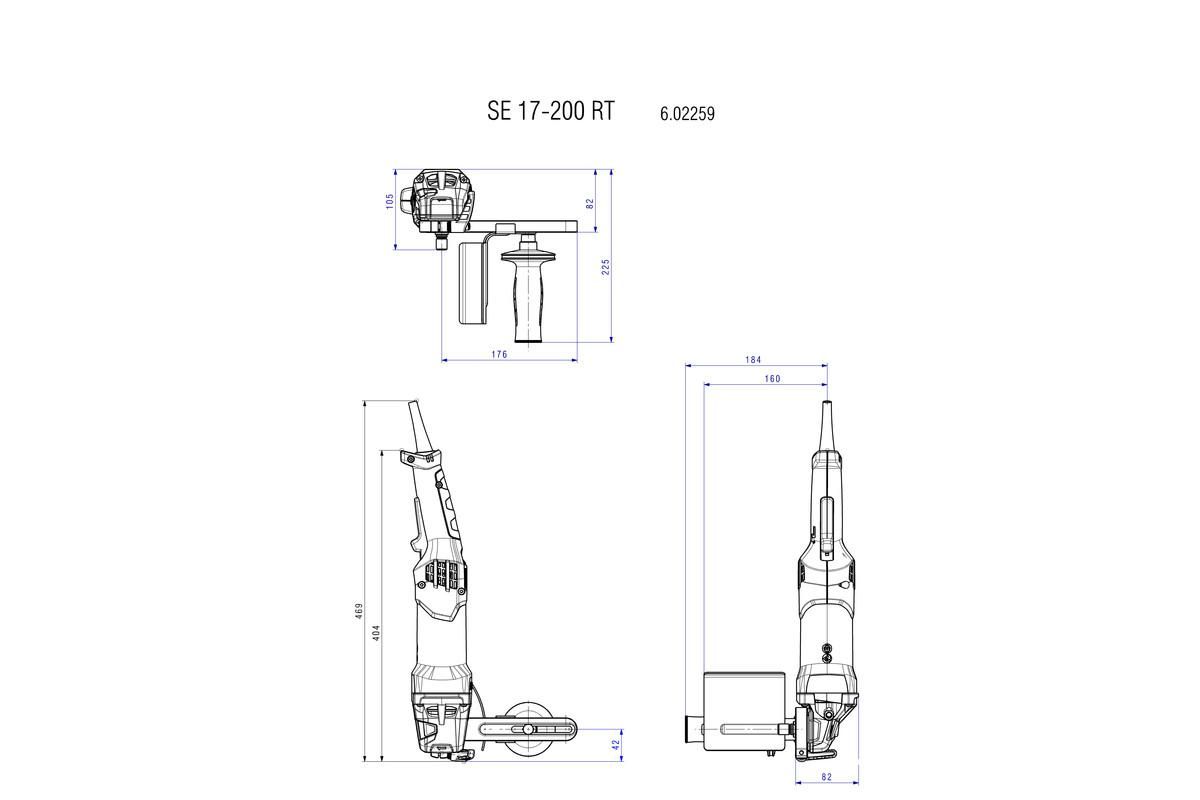 Полировочная щеточная машина Metabo SE 17-200 RT Картонная коробка (602259000)