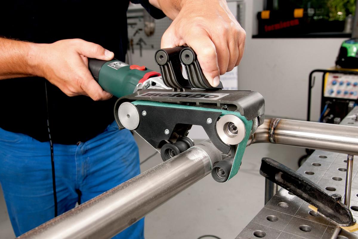 Ленточная шлифовочная машина для труб Metabo RBE 9-60 Set Стальной кейс (602183510)