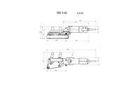Ленточная шлифовочная машина для труб Metabo RBE 9-60 Set Стальной кейс (602183510)