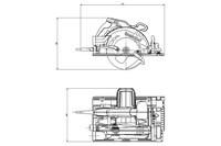 Ручная дисковая пила Metabo KS 55 FS Set Пластиковый кофр (690738000)