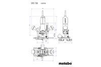 Фрезер; фрезерно-шлифовальный двигатель Metabo OFE 738 Картонная коробка (600738180)