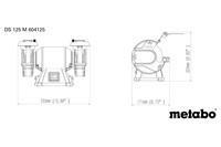 Затачивающий станок Metabo DS 125 M Картонная коробка (604125000)