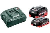 Базовый комплект Metabo LiHD 18 В, 4,0 А·год + 5,5 А·год + ASC 55 (685160000)