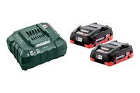 Базовый комплект Metabo LiHD 18 В, 2 x 4,0 А·год + ASC 55 (685163000)