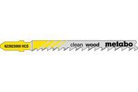 Лобзиковое полотно Metabo Clean Wood T 101 D, 5 шт (623923000)