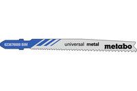 Лобзиковое полотно Metabo Universal Metal T 123 XF, 25 шт (623620000)