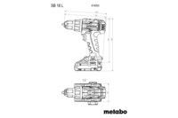 Акумуляторний ударний дриль Metabo SB 18 L metaBOX 145 (614053500)