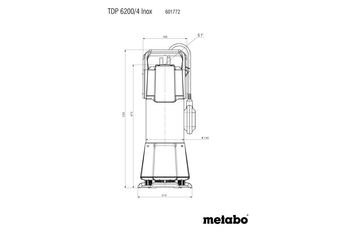 Погружной напорный насос Metabo TDP 6200/4 Inox (601772000)