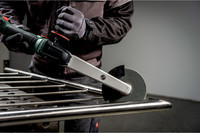 Аккумуляторная угловая шлифмашина с плоским корпусом редуктора Metabo KNSVB 18 LTX BL 150 metaBOX 185 XL (601765840)
